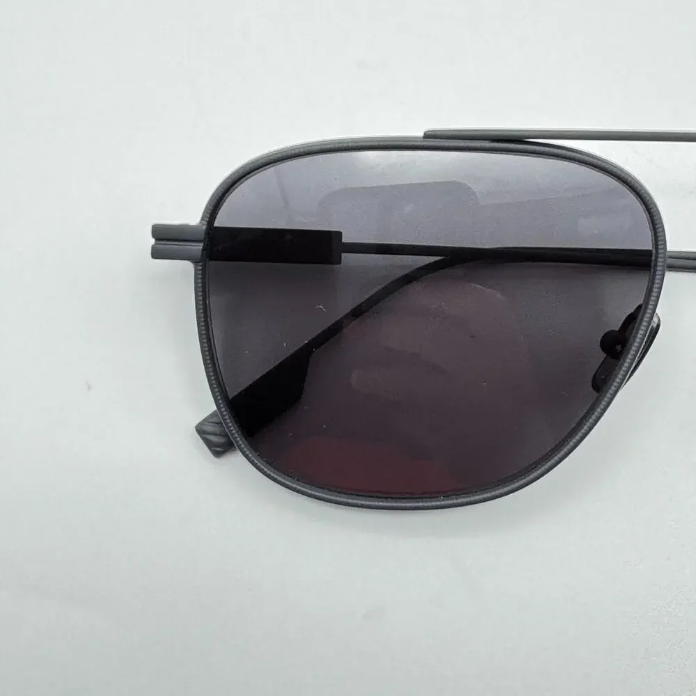 Ermenegildo Zegna Sunglasses EZ0291 91A Matte Blue Pilot Frame Gray Lens 57mm